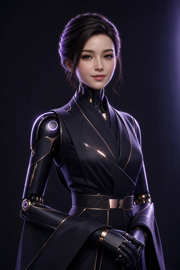 Professional robotic portrait representing Areeba Noor